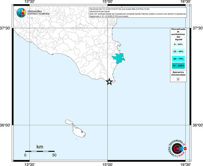 Mappa territorio comunale con almeno 3 questionari