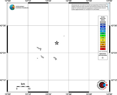 Mappa MCS - territori località