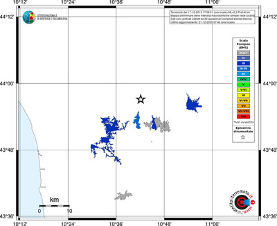 Mappa EMS - territori località