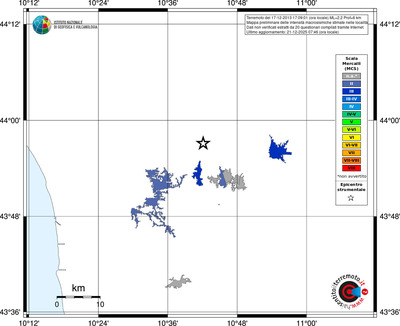 Mappa MCS - territori località
