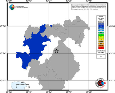 Mappa EMS - territori comuni
