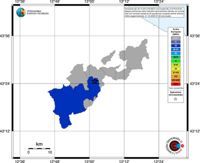 Mappa EMS - territori comuni