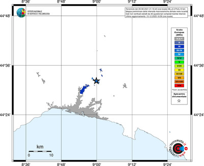 Mappa EMS - territori località