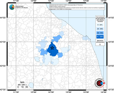Mappa territorio comunale con almeno 3 questionari