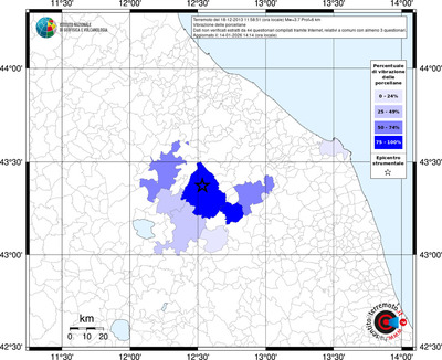 Mappa territorio comunale con almeno 3 questionari