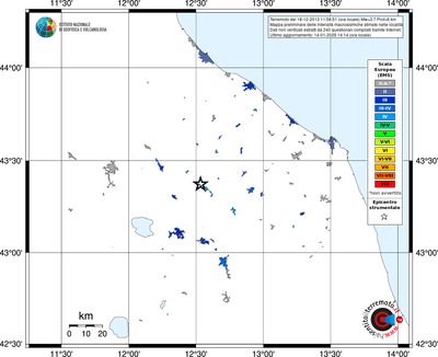 Mappa EMS - territori località