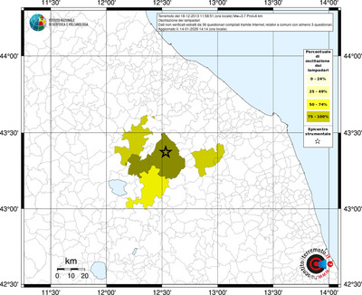 Mappa territorio comunale con almeno 3 questionari