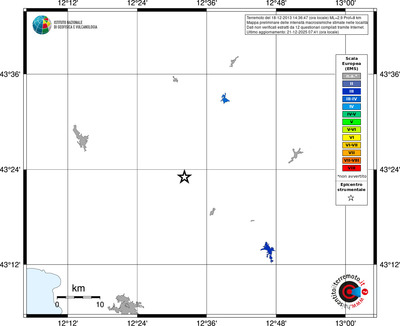 Mappa EMS - territori località