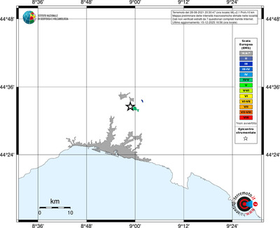 Mappa EMS - territori località