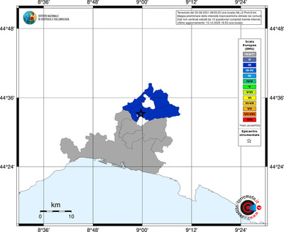Mappa EMS - territori comuni