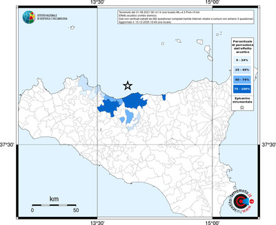Mappa territorio comunale con almeno 3 questionari