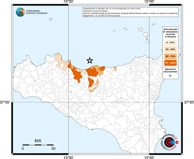 Mappa territorio comunale con almeno 3 questionari