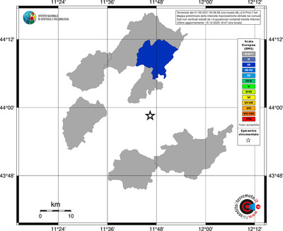 Mappa EMS - territori comuni
