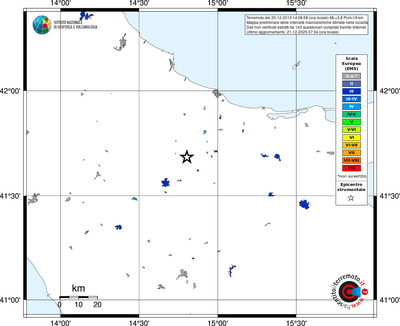 Mappa EMS - territori località