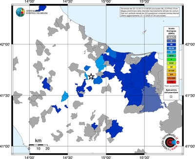 Mappa EMS - territori comuni