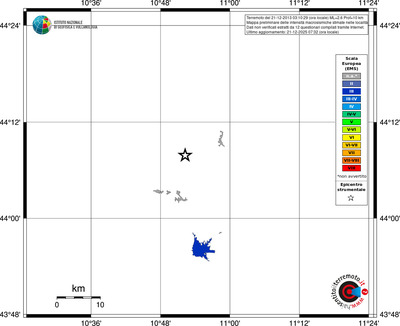 Mappa EMS - territori località