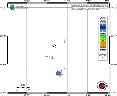 Mappa MCS - territori località