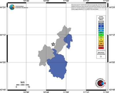 Mappa MCS - territori comuni