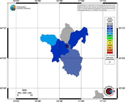 Mappa EMS - territori comuni