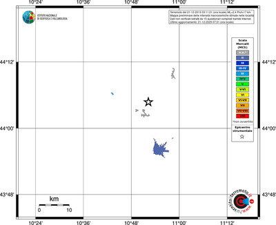 Mappa MCS - territori località