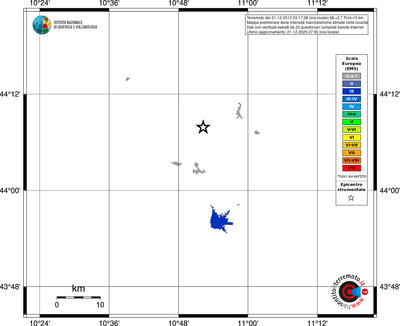 Mappa EMS - territori località