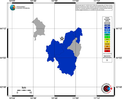 Mappa EMS - territori comuni