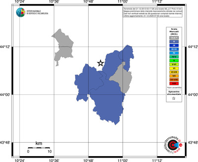 Mappa MCS - territori comuni