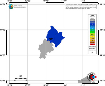 Mappa EMS - territori comuni