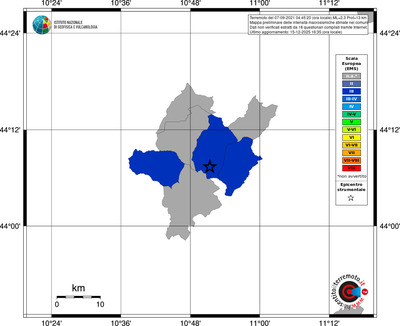 Mappa EMS - territori comuni