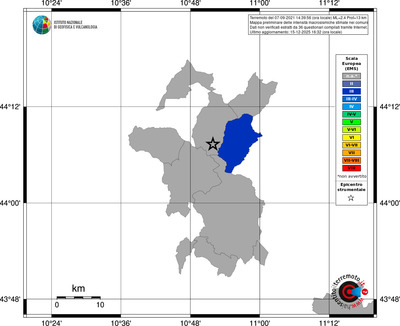 Mappa EMS - territori comuni