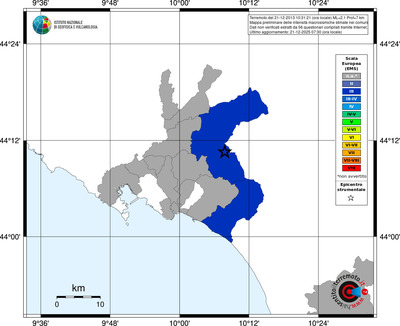 Mappa EMS - territori comuni