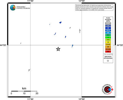 Mappa EMS - territori località