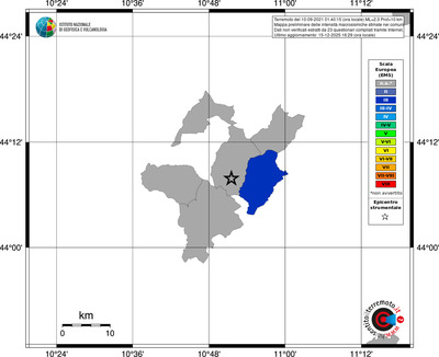Mappa EMS - territori comuni