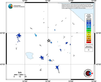 Mappa EMS - territori località