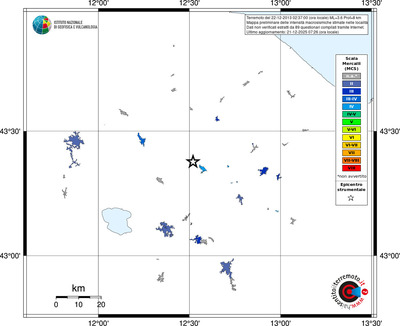 Mappa MCS - territori località