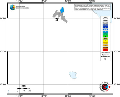 Mappa MCS - territori comuni