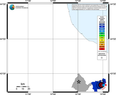 Mappa EMS - territori comuni