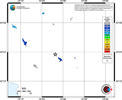 Mappa EMS - territori località