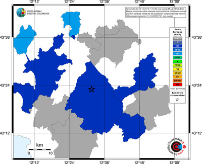 Mappa EMS - territori comuni