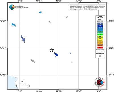 Mappa MCS - territori località
