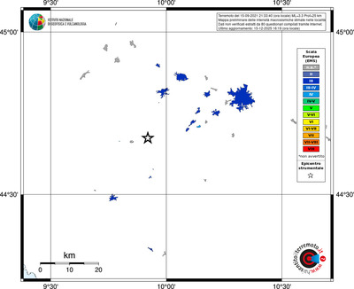 Mappa EMS - territori località