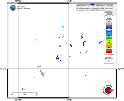 Mappa EMS - territori località