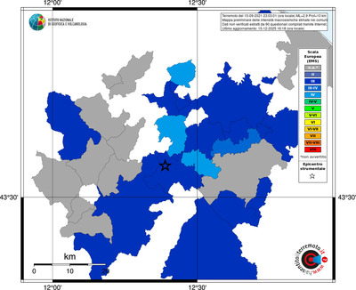 Mappa EMS - territori comuni