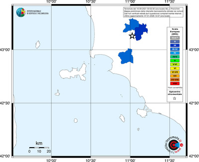 Mappa EMS - territori comuni