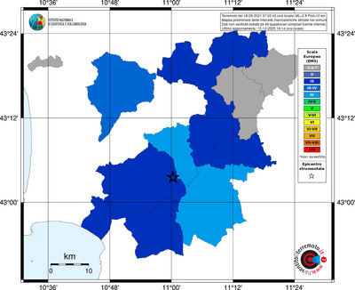 Mappa EMS - territori comuni