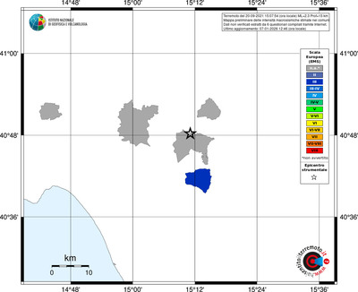 Mappa EMS - territori comuni