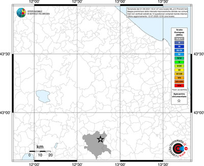 Mappa EMS - territori comunali