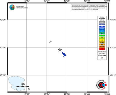 Mappa EMS - territori località