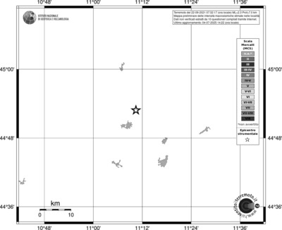 Mappa MCS - territori delle località