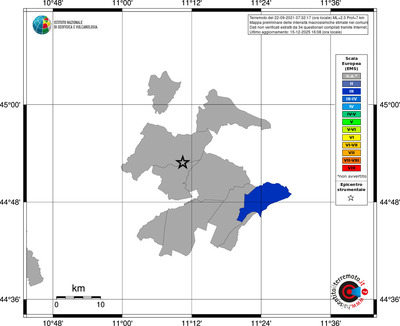 Mappa EMS - territori comuni